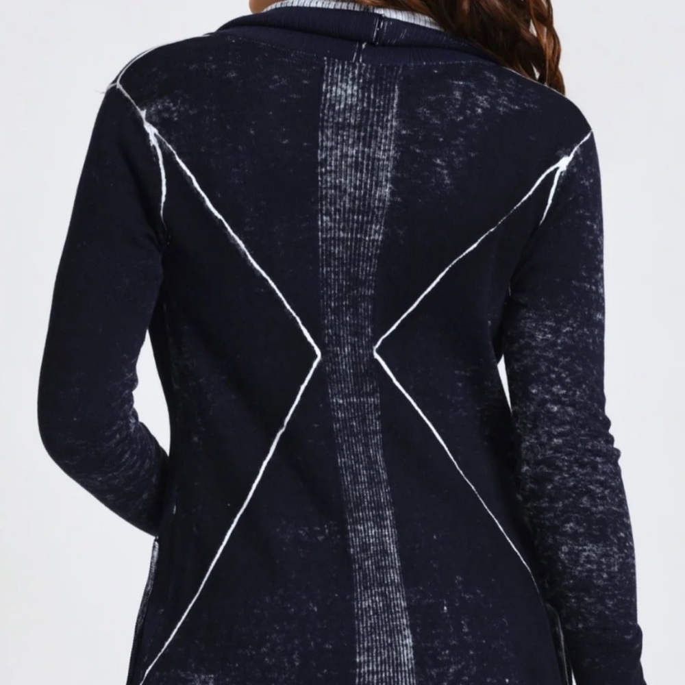 NWOT Blanc Noir Huntress Blue Cardigan Stylish new without tags - Picture 2 of 13